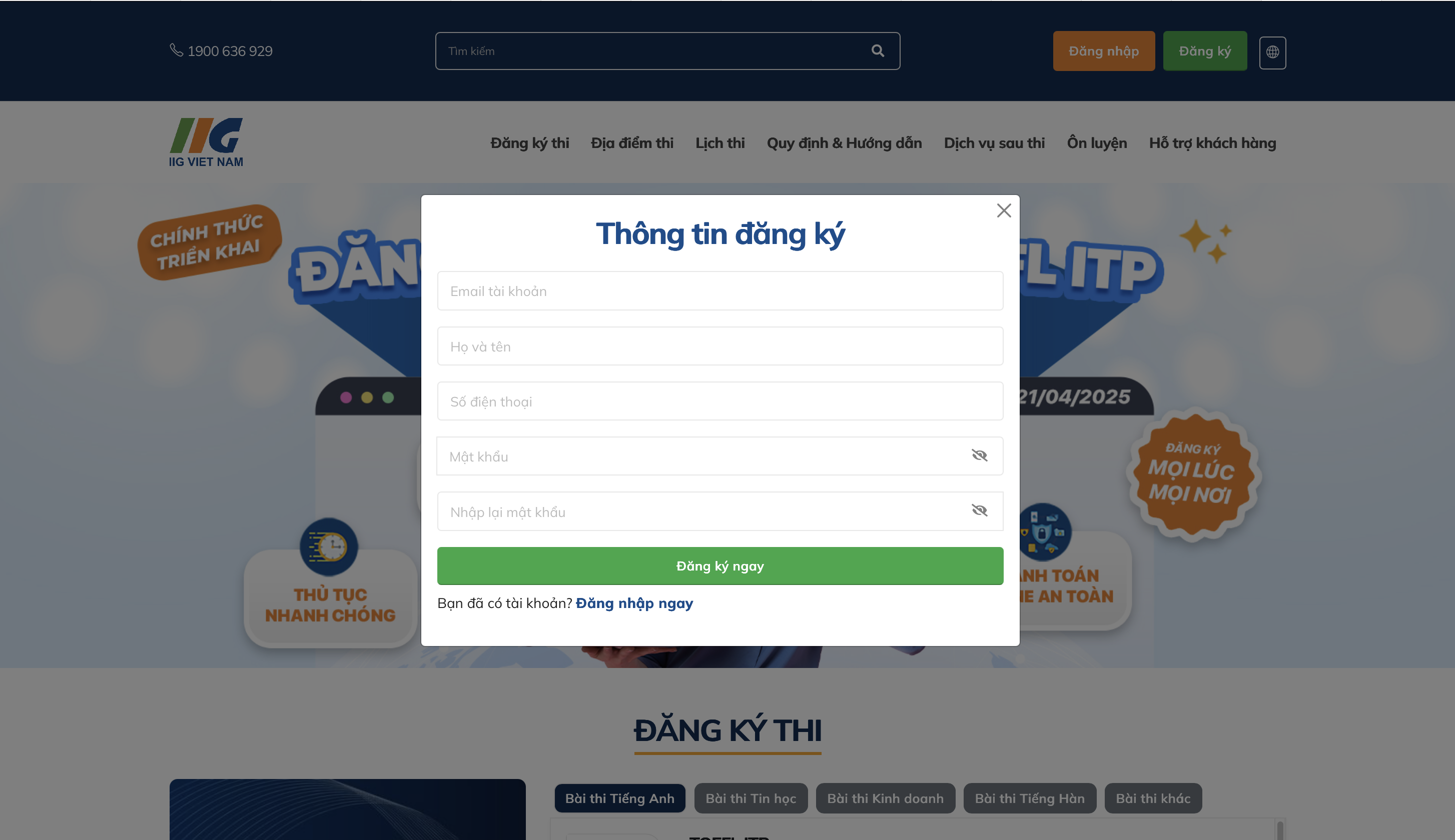 HƯỚNG DẪN CÁC BƯỚC ĐĂNG KÝ THI TOEIC ONLINE MỚI NHẤT 2026