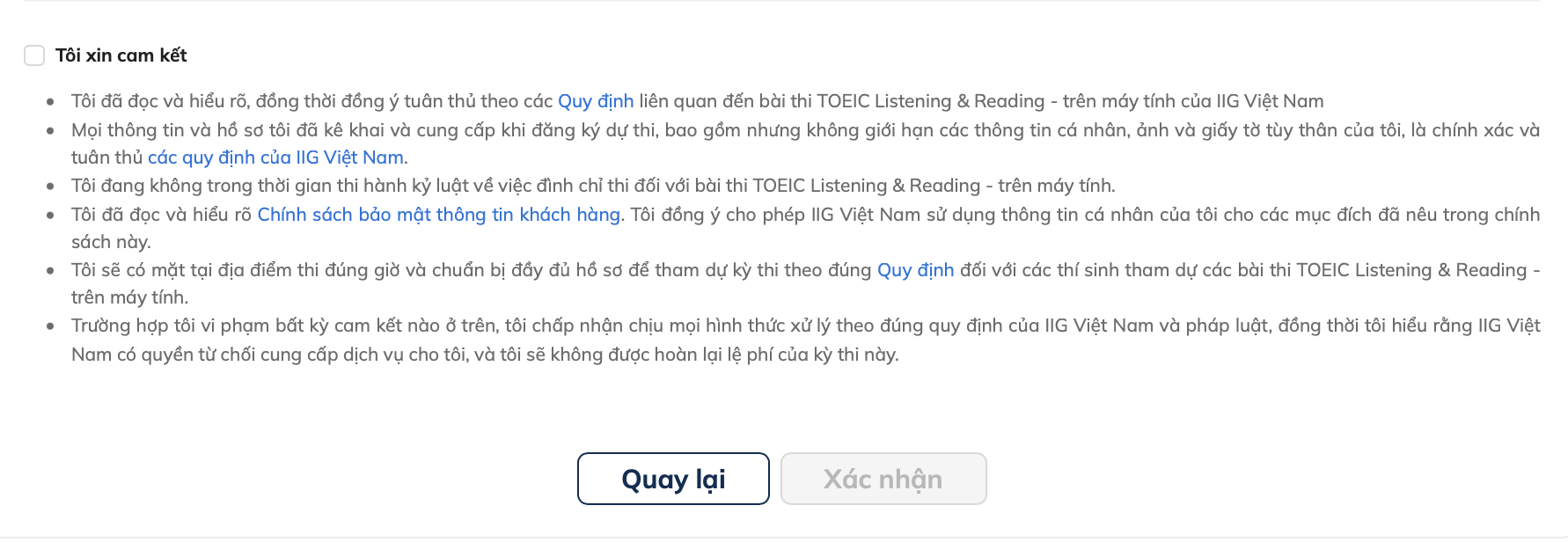 HƯỚNG DẪN CÁC BƯỚC ĐĂNG KÝ THI TOEIC ONLINE MỚI NHẤT 2026