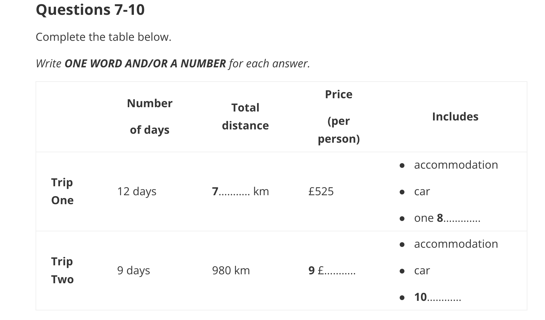 Cambridge IELTS 10 Listening Test 01: Self-drive tours